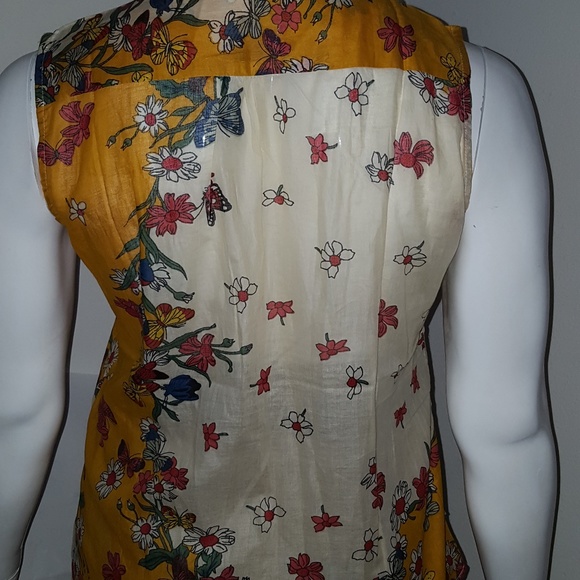 Floral print sleeveless top - Plus Size - Picture 3 of 3